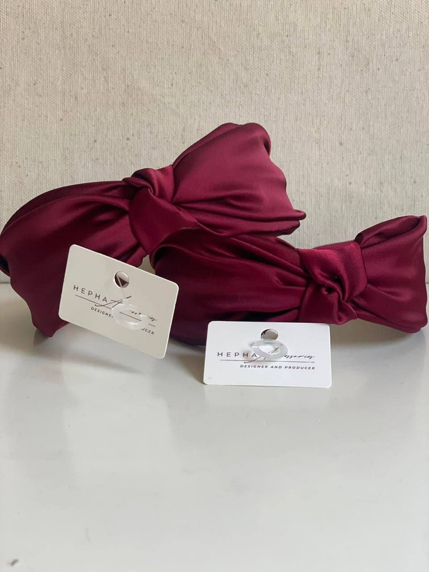 تِل ابری دخترانه پهن وارداتی ساتن گره درجه یک