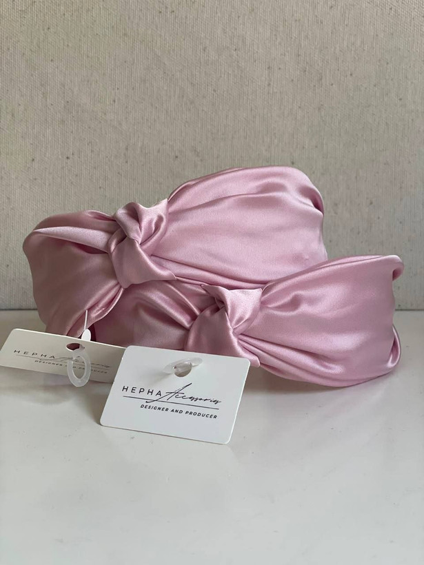 تِل ابری دخترانه پهن وارداتی ساتن گره درجه یک