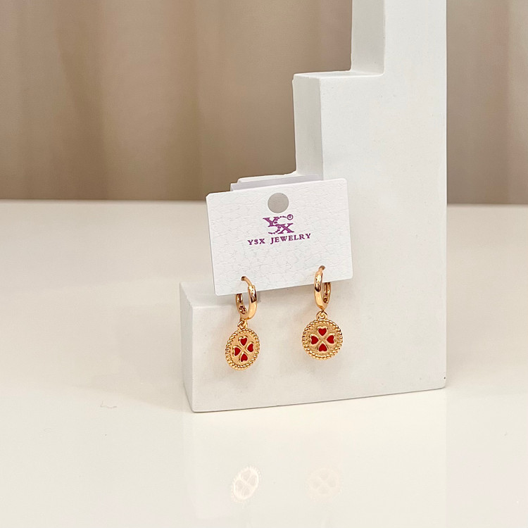 گوشواره حلقه ای ژوپینگ (xuping ) آبکاری طلای ۱۸ عیار