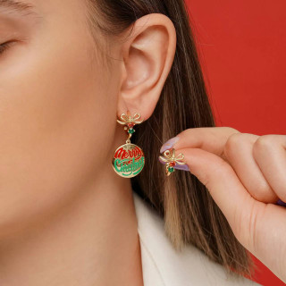 گوشواره میخی کریسمسی ژوپینگxuping