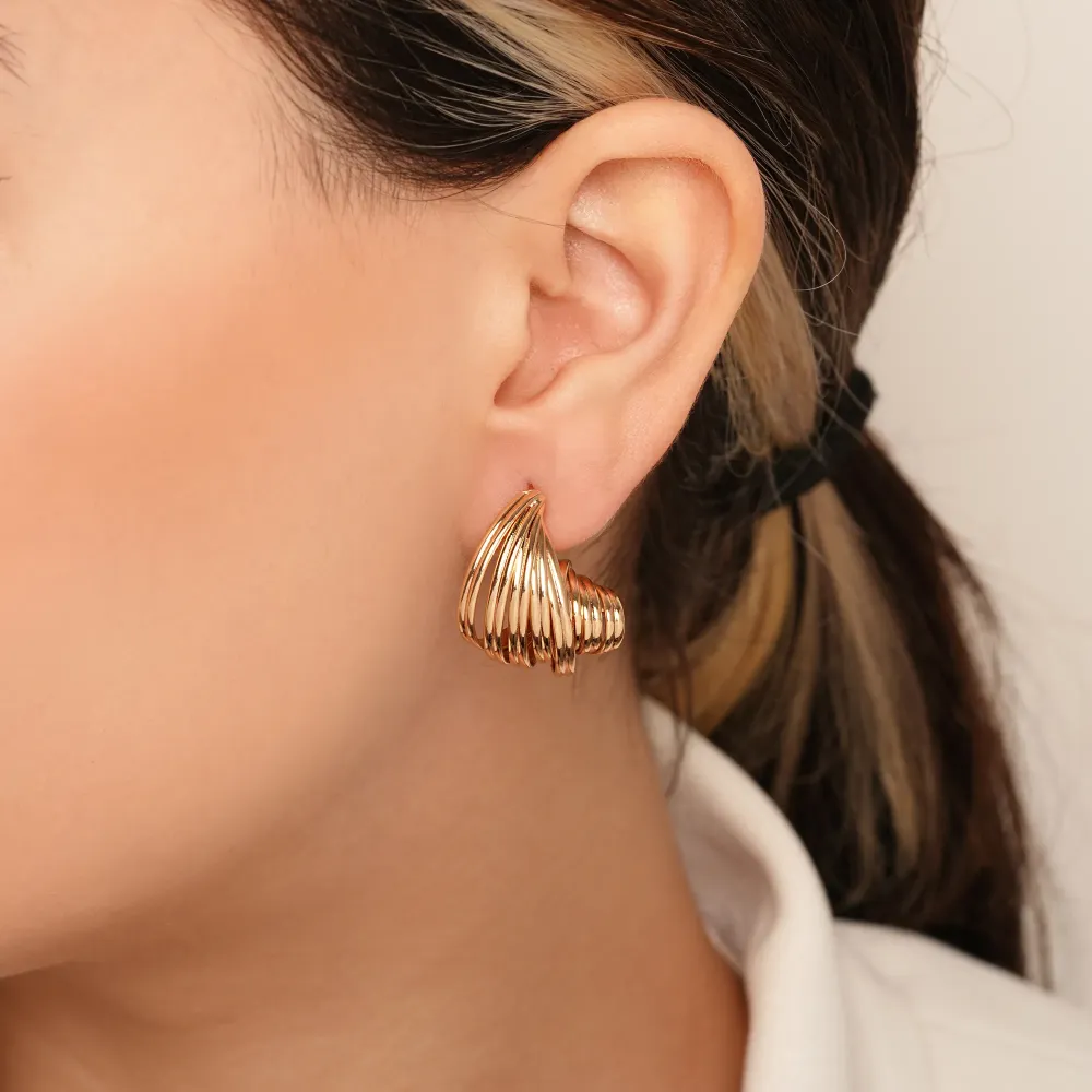 گوشواره میخی حلزونی  ژوپینگxuping